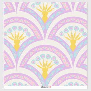 Pastel coloured shell pattern