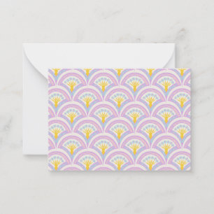 Pastel coloured shell pattern card