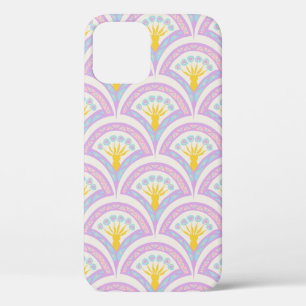 Pastel coloured shell pattern iPhone 12 case
