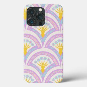 Pastel coloured shell pattern iPhone 13 pro case