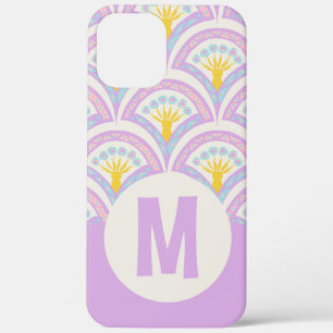 Pastel coloured shell pattern iPhone 12 pro max case