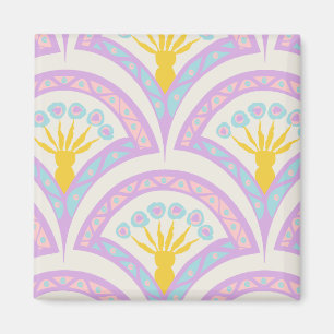Pastel coloured shell pattern magnet