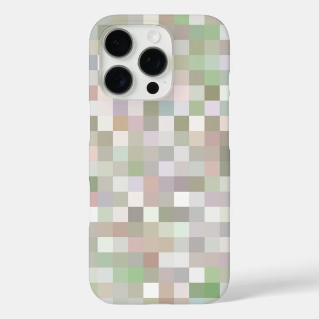 Pastel Coloured Square Pattern Case-Mate iPhone Case (Back)
