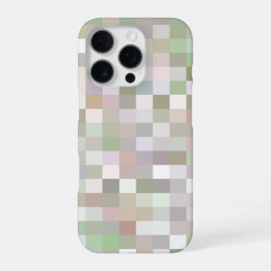 Pastel Coloured Square Pattern iPhone 16 Pro Case