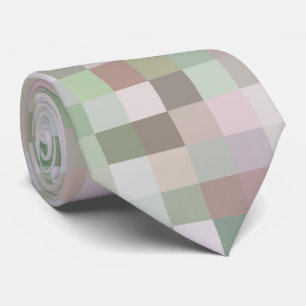 Pastel Coloured Squares Tie