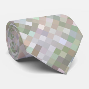 Pastel Coloured Squares Tie