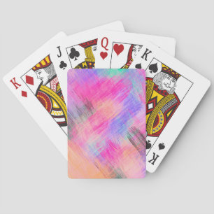 Pastel Colourful Abstract Background Playing Cards