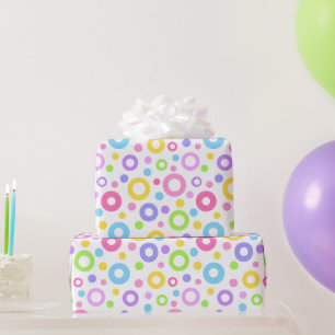 Pastel Colourful Circles  Wrapping Paper