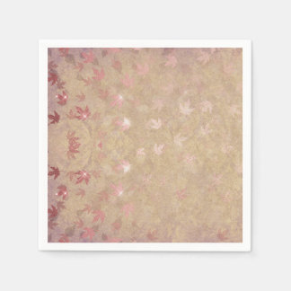 Pastel Colourful Leaves Napkin