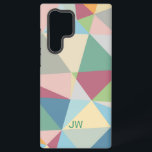 Pastel Colourful Modern Abstract Geometric Pattern Samsung Galaxy Case<br><div class="desc">Colourful abstract pastel tones geometric shapes modern pattern design.</div>