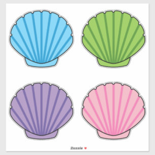 Pastel Colourful Seashell Pack