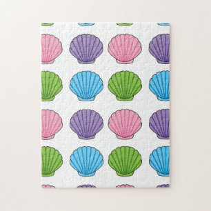 Pastel Colourful Seashell Pack Jigsaw Puzzle