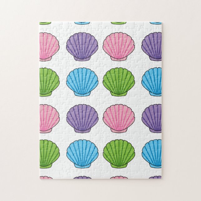 Pastel Colourful Seashell Pack Jigsaw Puzzle (Vertical)