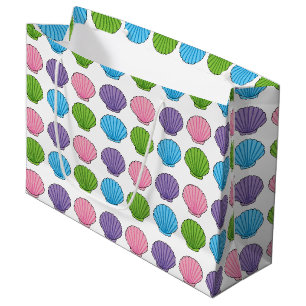 Pastel Colourful Seashell Pack Large Gift Bag