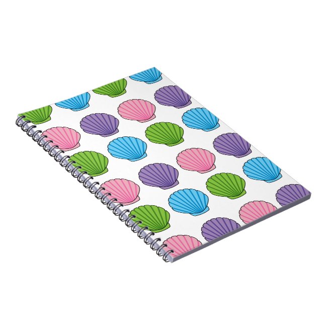 Pastel Colourful Seashell Pack Notebook (Right Side)