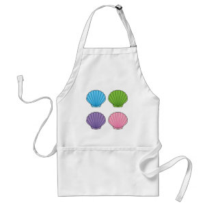 Pastel Colourful Seashell Pack Standard Apron