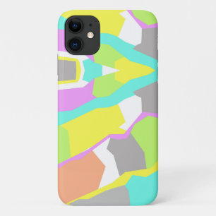 Pastel Colours Abstract Art iPhone 11 Case