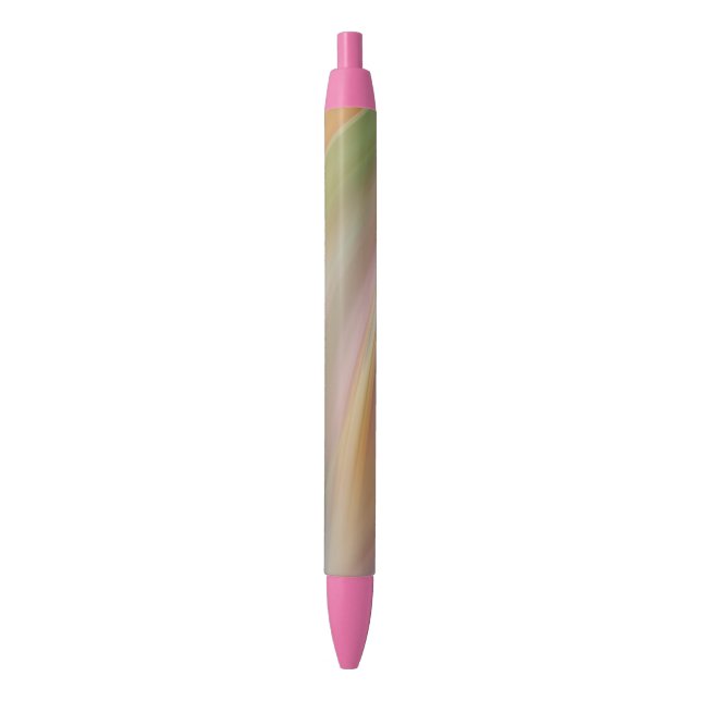 Pastel Colours Abstract Black Ink Pen (Front Vertical)