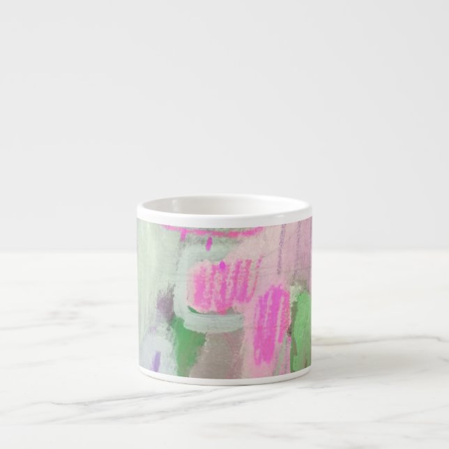 Pastel Colours Abstract Design Espresso Mug (Front)