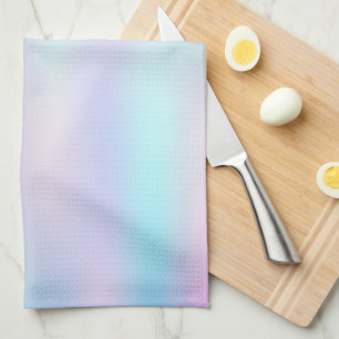 Pastel Colours Abstract Iridescent Background Tea Towel