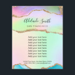 pastel colours agate<br><div class="desc">beauty salon professional makeup artist flyer</div>