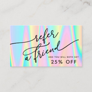 pastel colours background referral card