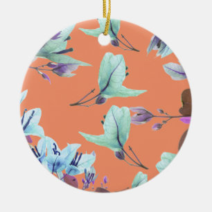 Pastel Colours Bougainvillea Flowers Ceramic Tree Decoration