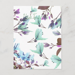 Pastel Colours Bougainvillea Flowers Postcard