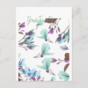 Pastel Colours Bougainvillea Flowers Postcard
