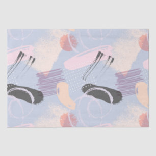 Pastel colours brushstrokes pattern tissue paper