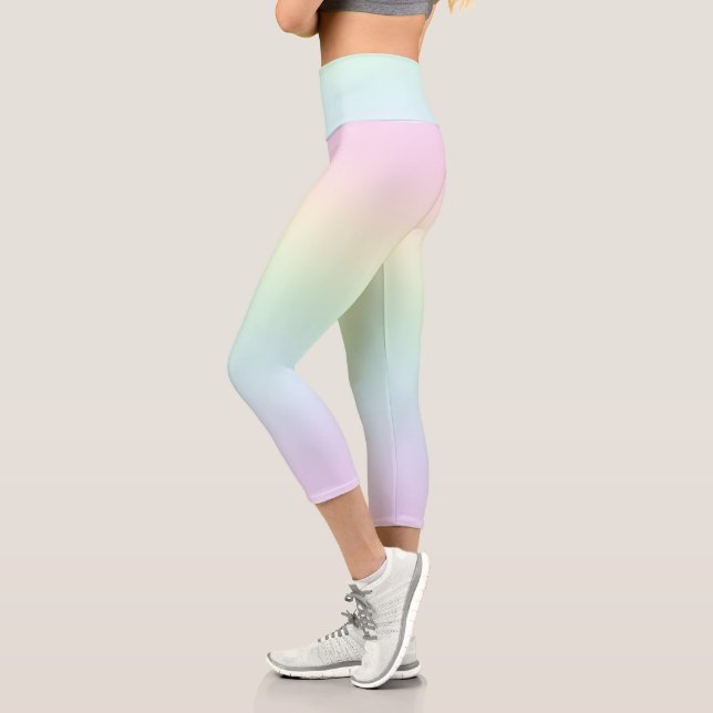 Pastel Colours Capri Leggings (Left)