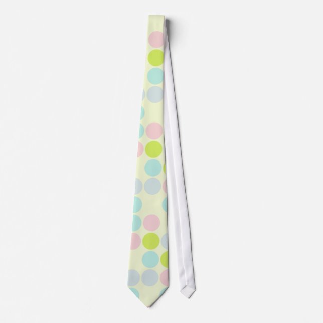 Pastel Colours, Dot Pattern Tie (Front)