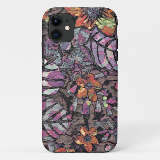 Pastel Colours floral pattern romantic digital art Case-Mate iPhone Case (Back)