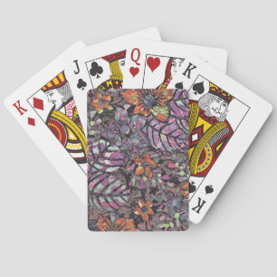 Pastel Colours floral pattern romantic digital art Playing Cards