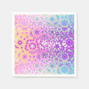 Pastel Colours Geometric Abstract Pattern Napkin