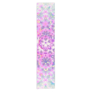 Pastel Colours Geometric Abstract Pattern Short Table Runner