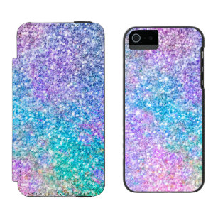 Pastel Colours Glitter Pattern Incipio Watson™ iPhone 5 Wallet Case