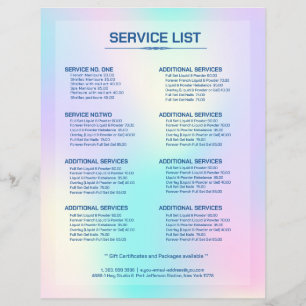 Pastel colours holographic background No.2 Flyer
