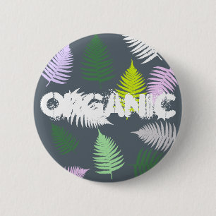 Pastel Colours Lucky Fern 6 Cm Round Badge