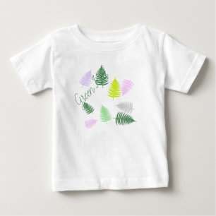 Pastel Colours Lucky Fern Baby T-Shirt