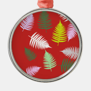 Pastel Colours Lucky Fern Metal Tree Decoration