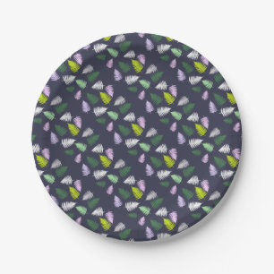 Pastel Colours Lucky Fern Paper Plate