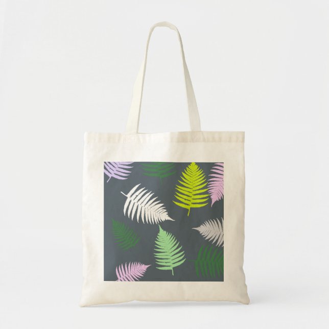 Pastel Colours Lucky Fern Tote Bag (Front)