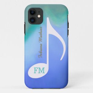 pastel colours music note personalised Case-Mate iPhone case