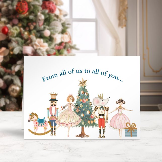 Pastel Colours Nutcracker Theme Christmas Card (Creator Uploaded)