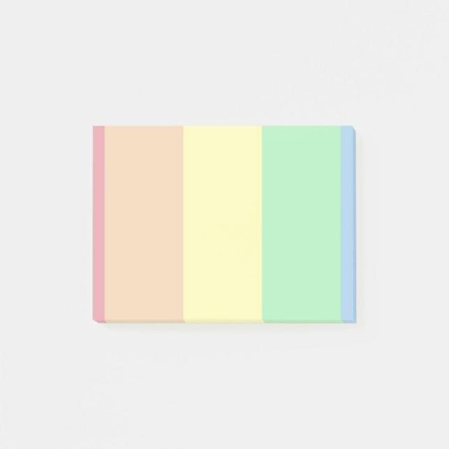Pastel colours post-it notes (Front)