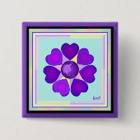Pastel colours & purple hearts beating