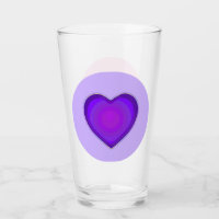Pastel colours & purple hearts beating
