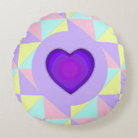 Pastel colours & purple hearts beating