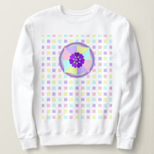 Pastel colours & purple hearts beating